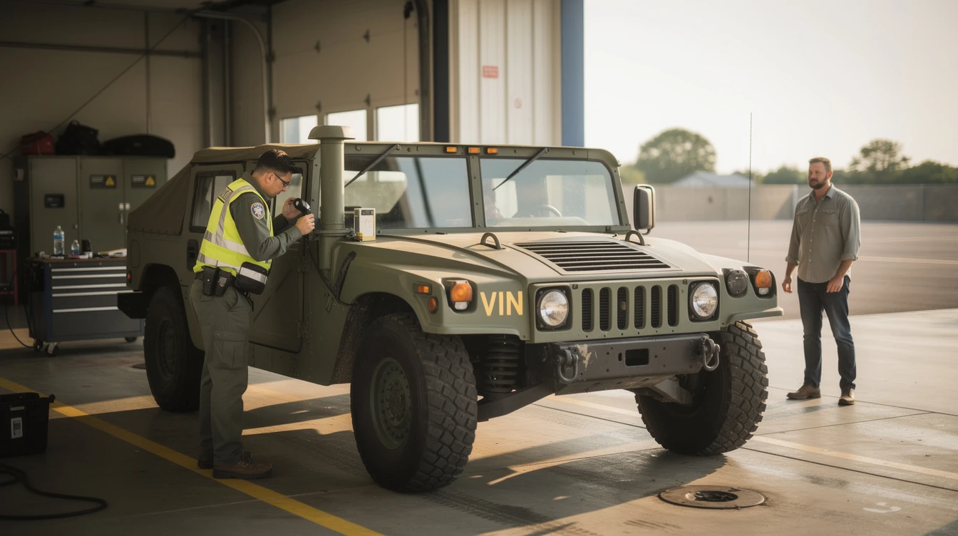 VIN Inspection Military Vehicle State Requirements Guide