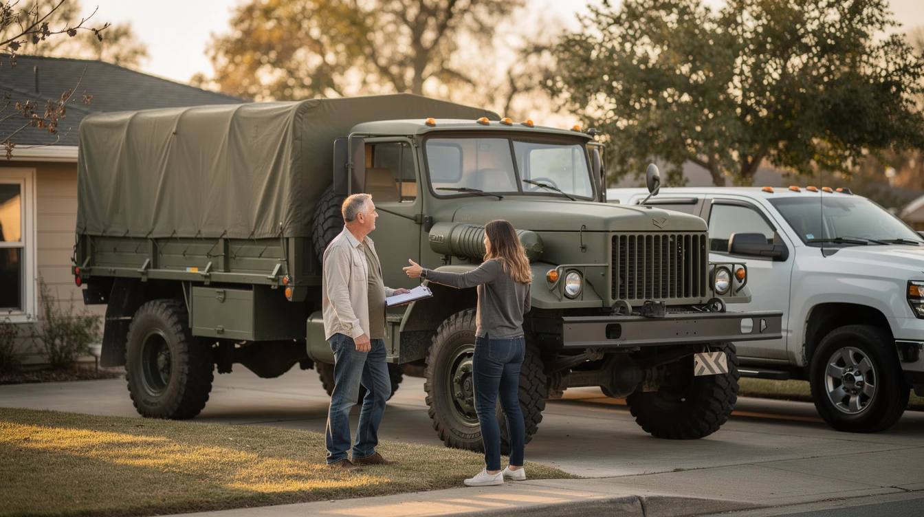 Can I Register a Former Military Truck for Personal Use?