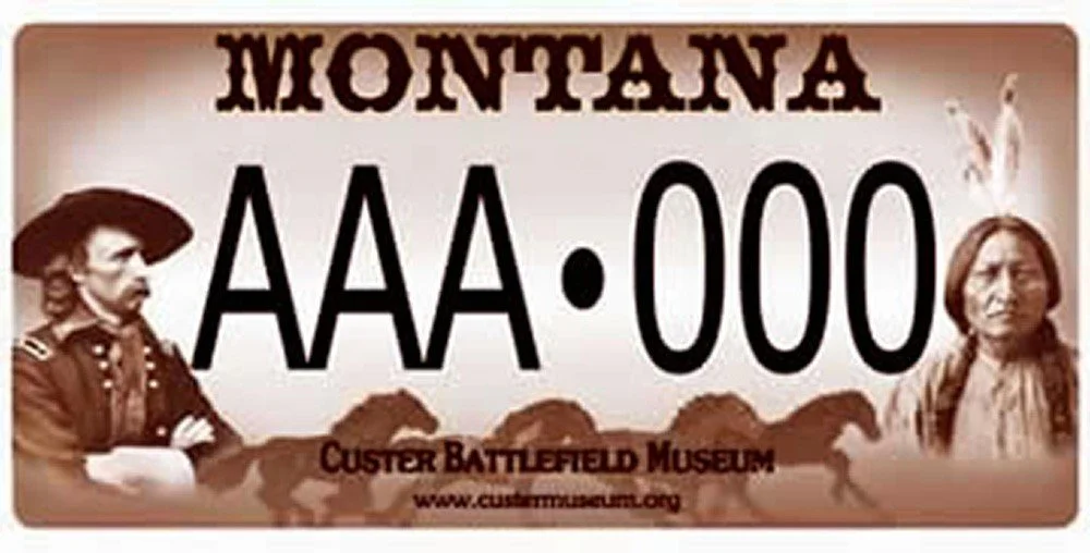 Custer Battlefield Museum Montana specialty plate
