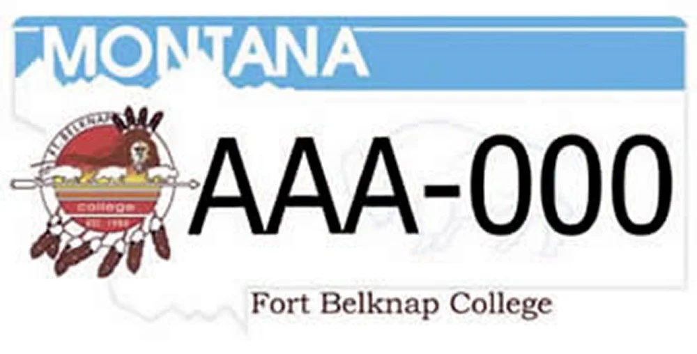 Fort Belknap College Montana specialty plate