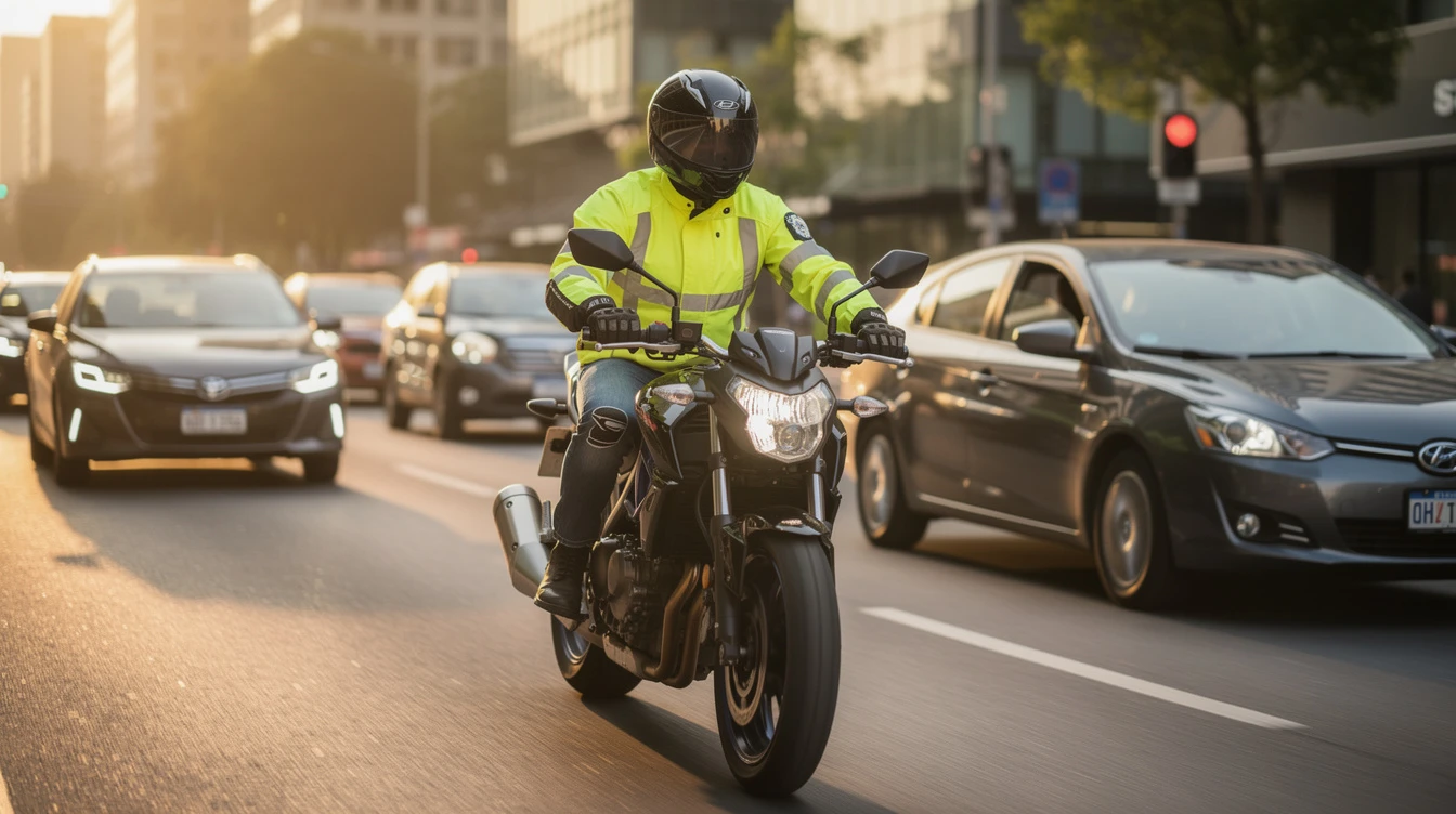 Improve Motorcycle Safety When Riding in Traffic