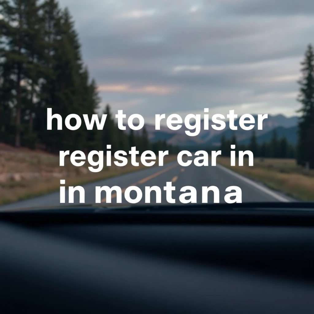 How to Register a Car in Montana From Out of State