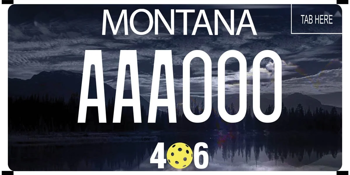 Montana 406 Pickle Ball Missoula Inc specialty plate
