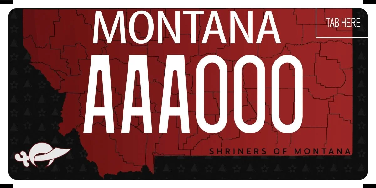 Montana Algeria Shriners specialty plate