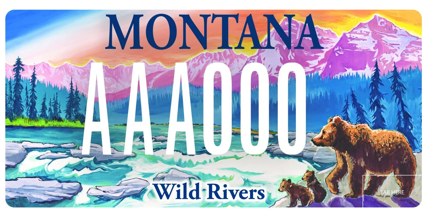 Montana American Rivers Inc. specialty plate