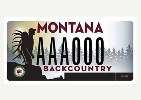 Montana Backcountry Hunters &amp; Anglers specialty plate