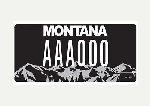 Montana Bird of Pray Foundation specialty plate