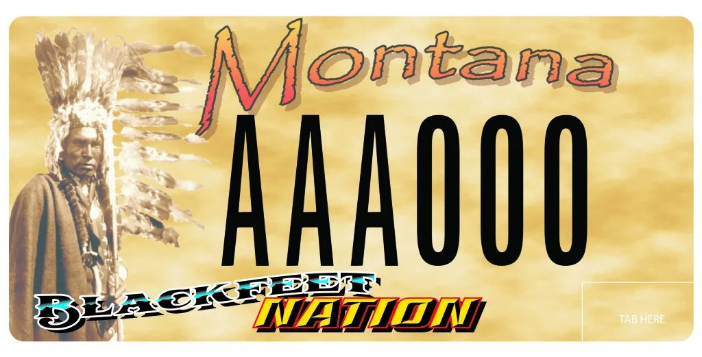 Montana Blackfeet Tribe specialty plate