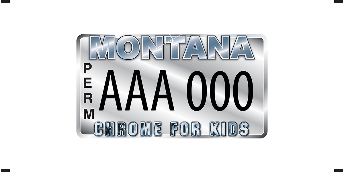 Montana Chrome For Kids specialty plate