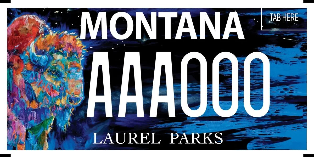 Montana City of Laurel specialty plate