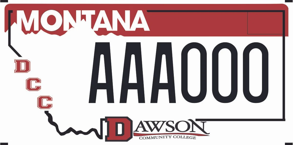 Montana Dawson Community College specialty plate