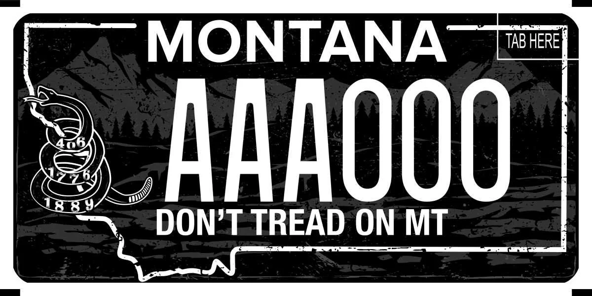 Montana Don't Tread on MT specialty plate