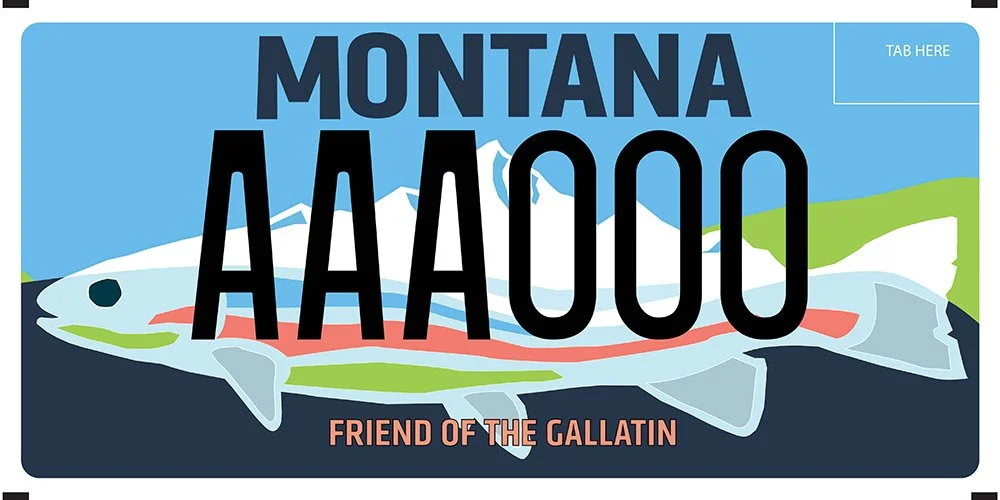 Montana Gallatin River Task Force specialty plate