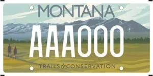 Montana Gallatin Valley Land Trust specialty plate