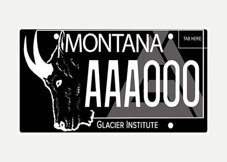 Montana Glacier Institute specialty plate