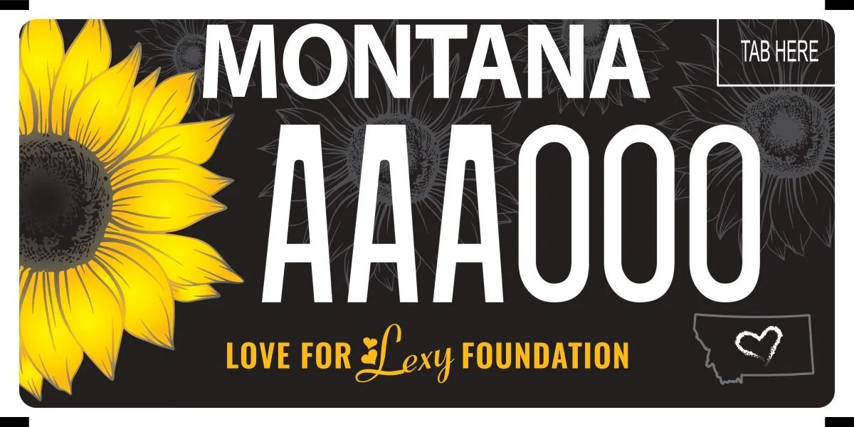 Montana Love for Lexie Foundation specialty plate