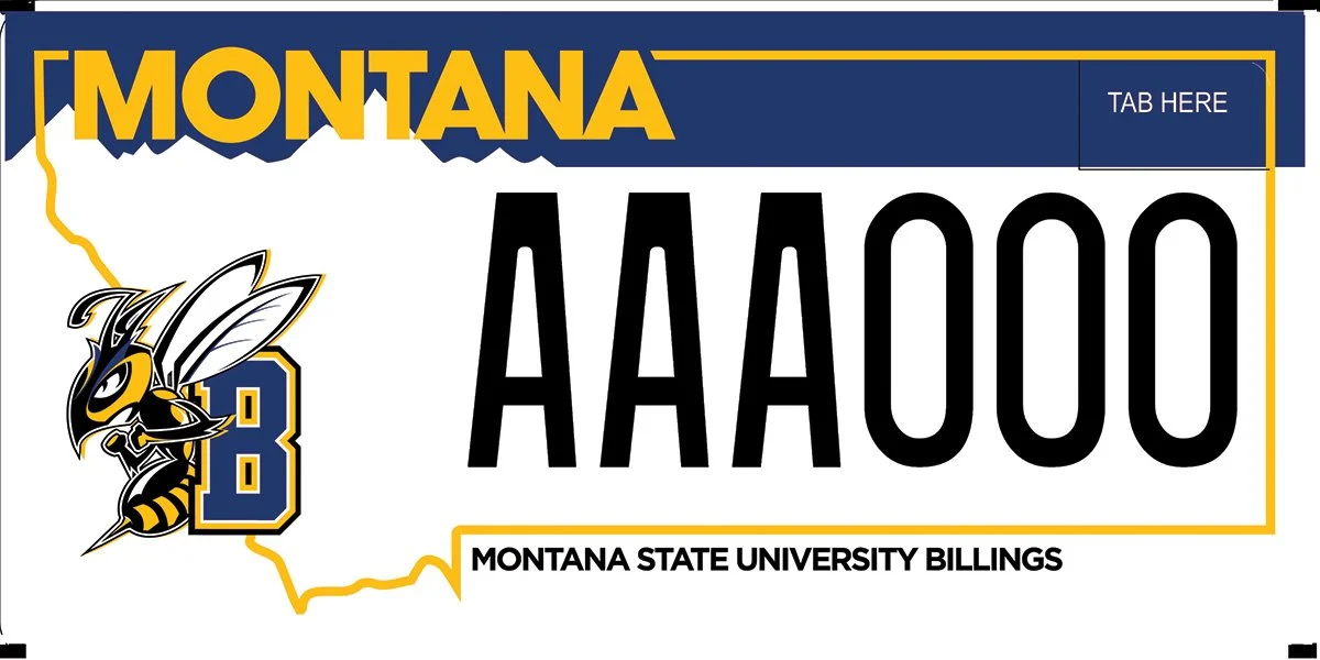 Montana MSU Billings specialty plate