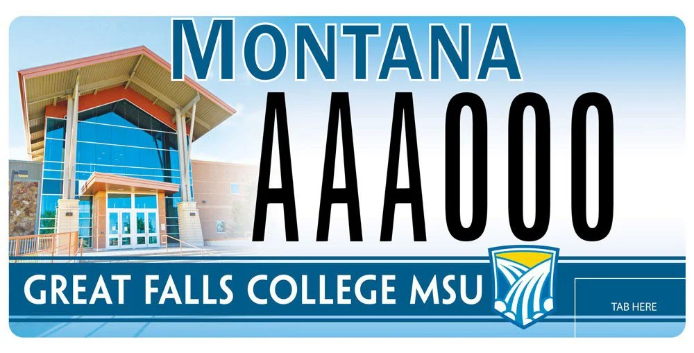 Montana MSU Great Falls College specialty plate