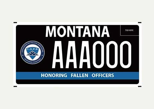 Montana Montana Concerns of Police Survivors specialty plate
