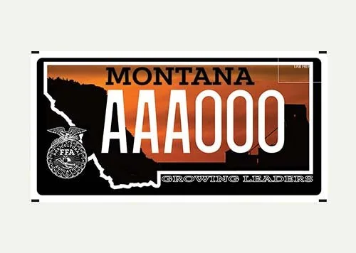 Montana Montana FFA Foundation, Inc. specialty plate