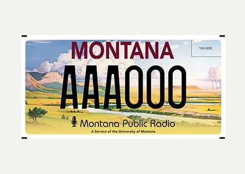 Montana Montana Public Radio (University of Montana Foundation) specialty plate