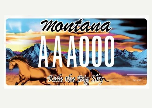Montana Missoula Horse Council Big Sky Horse Park specialty plate