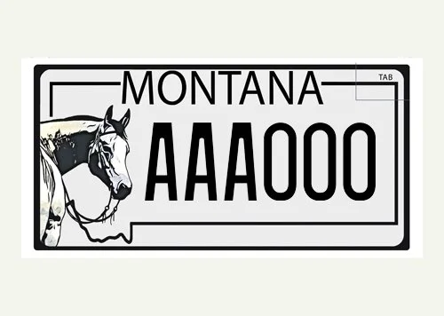 Montana Montana Cutting Horse Association specialty plate