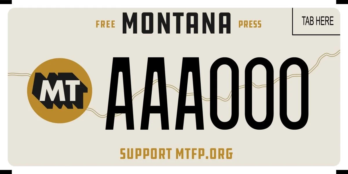 Montana Montana Free Press specialty plate