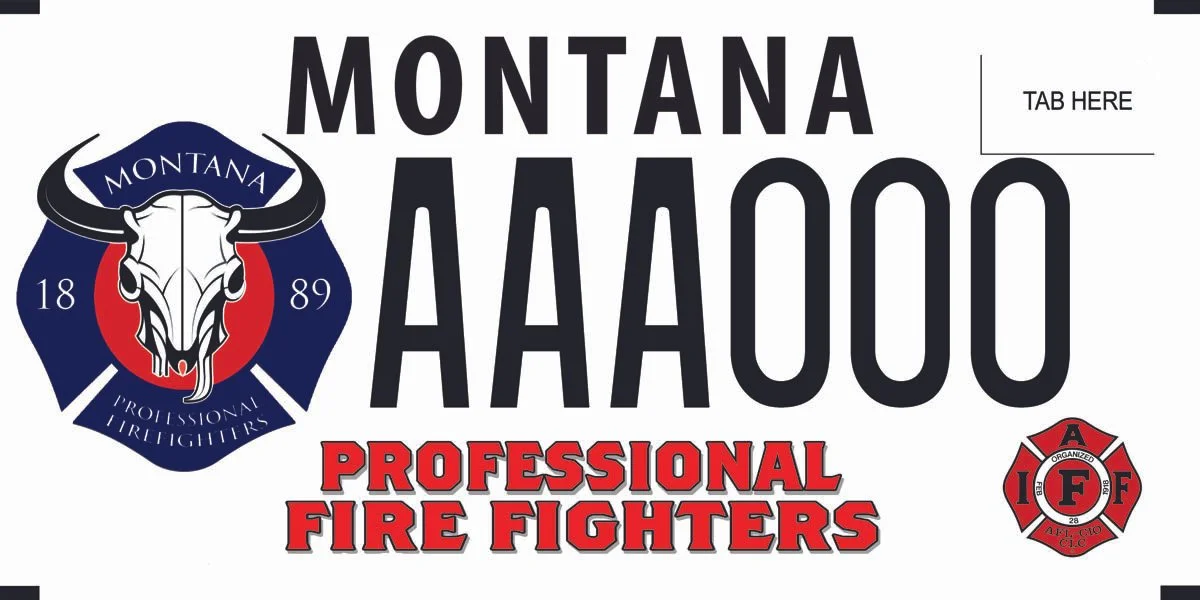 Montana Montana State Council of Professional Firefighters. specialty plate