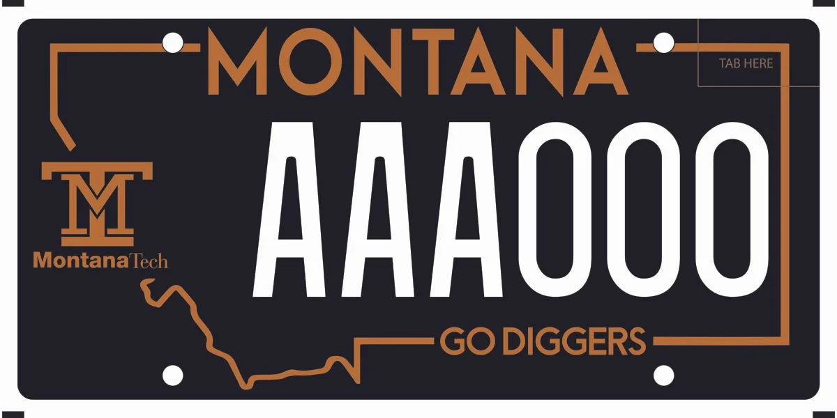 Montana Montana Tech specialty plate