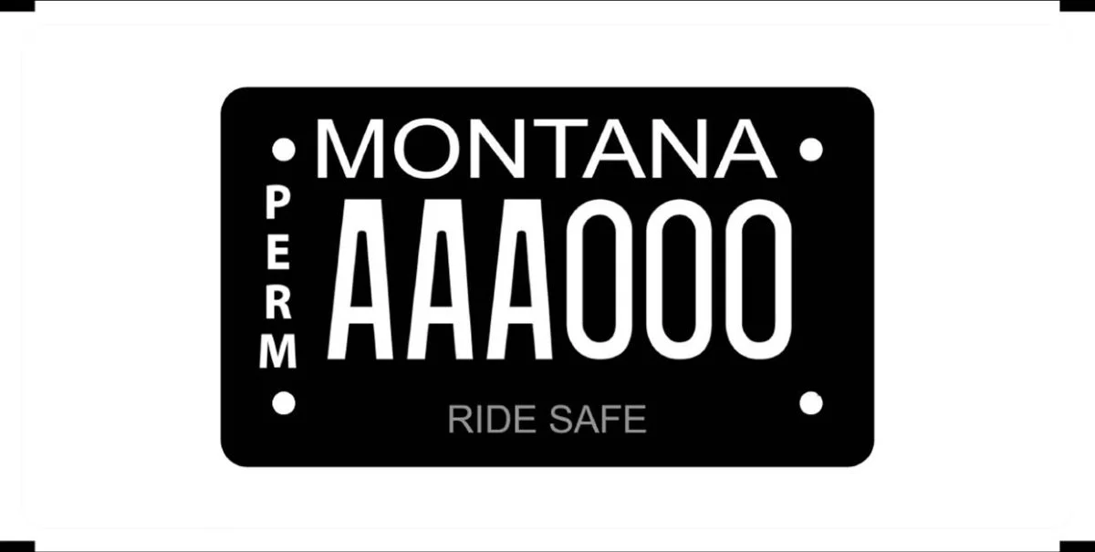 Montana Motorcycle Safety Education Grant specialty plate