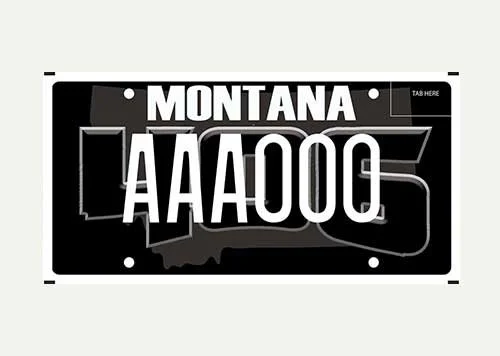 Montana Outlaw Baseball Club specialty plate