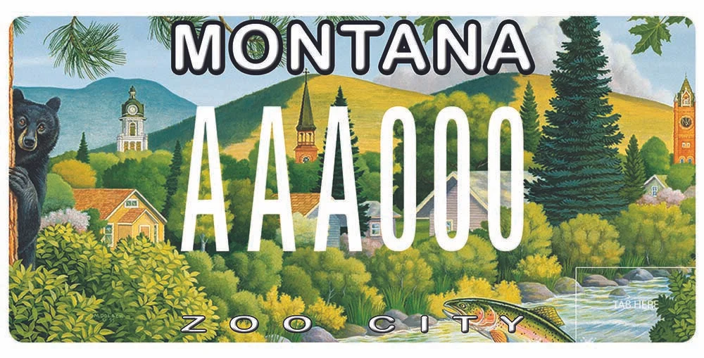 Montana City of Missoula Parks &amp; Recreation Department specialty plate