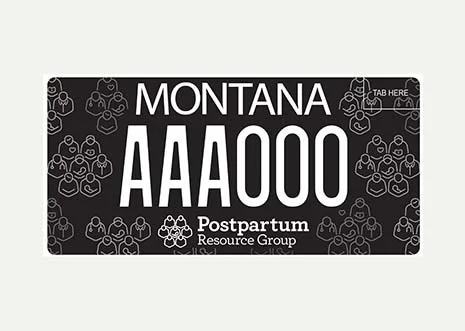Montana Postpartum Resource Group specialty plate
