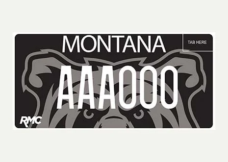 Montana Rocky Mountain College specialty plate