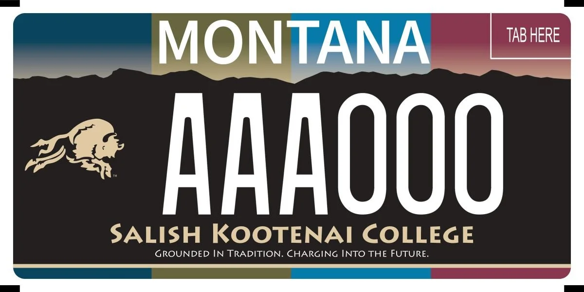 Montana Salish Kootenai College specialty plate