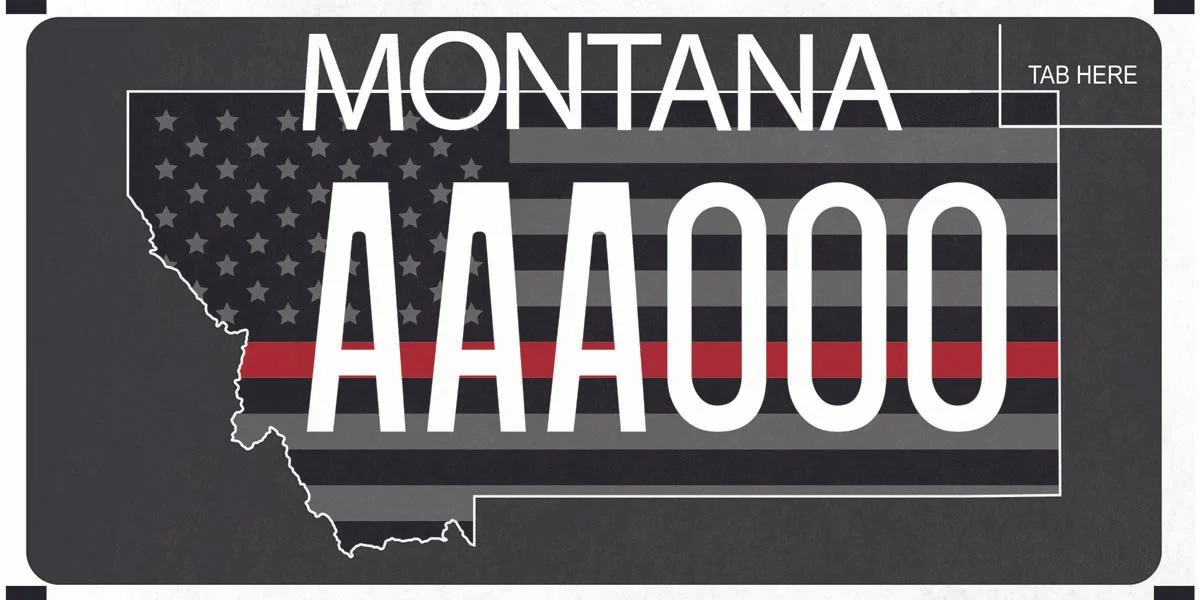 Montana Somers Volunteer Firefighters Association specialty plate