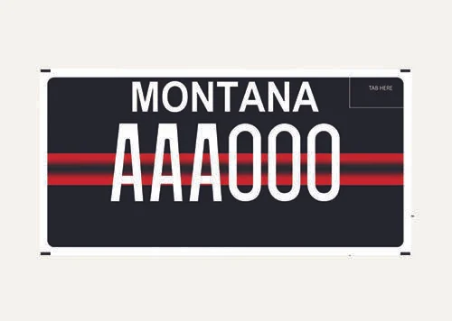 Montana South Kalispell Volunteer Firefighter Association specialty plate