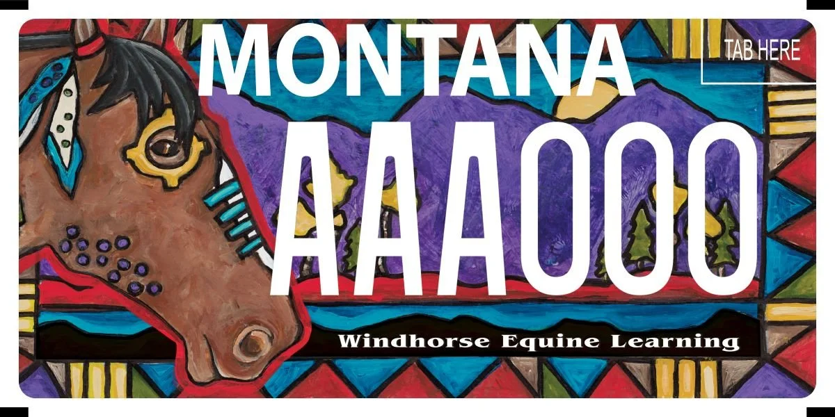 Montana Windhorse Equine Learning specialty plate