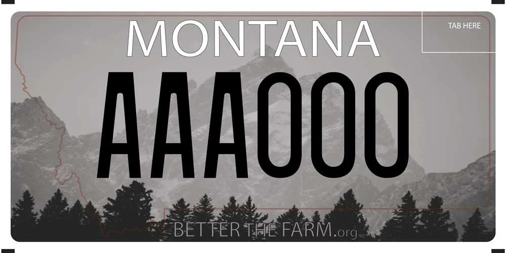 Montana Better The Farm specialty plate