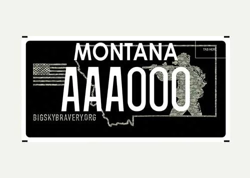 Montana Big Sky Bravery specialty plate
