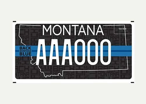 Montana Flathead County Sheriff’s Posse specialty plate