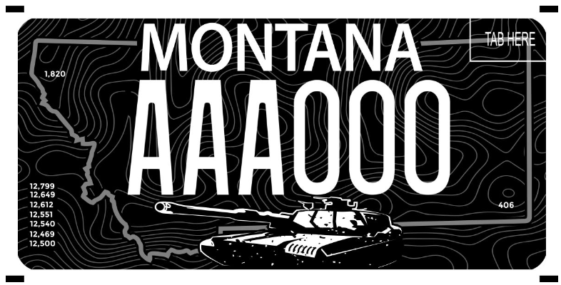 Montana Montana Mobile Museum specialty plate