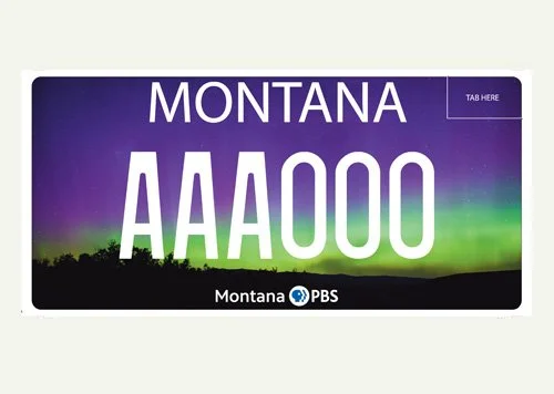 Montana Friends of Montana PBS specialty plate