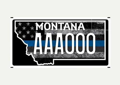 Montana Montana Police Protective Association Foundation, Inc. specialty plate