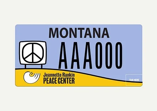 Montana Jeannette Rankin Peace Center specialty plate