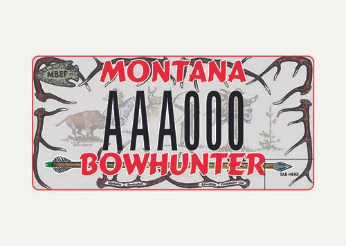 Montana Montana Bowhunter Education Foundation specialty plate