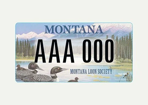 Montana Montana Loon Society specialty plate