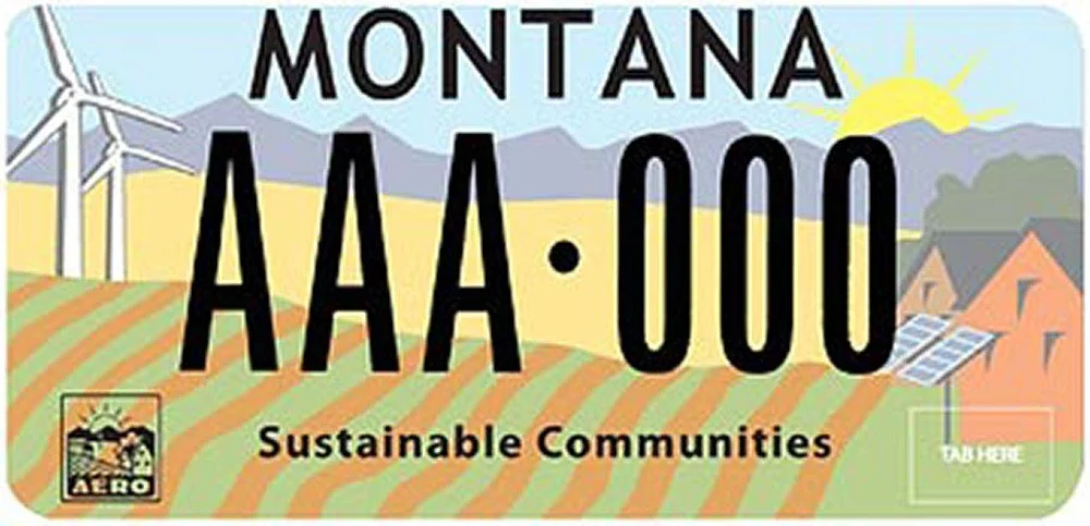 Montana Alternative Energy Resources Organization (AERO) specialty plate
