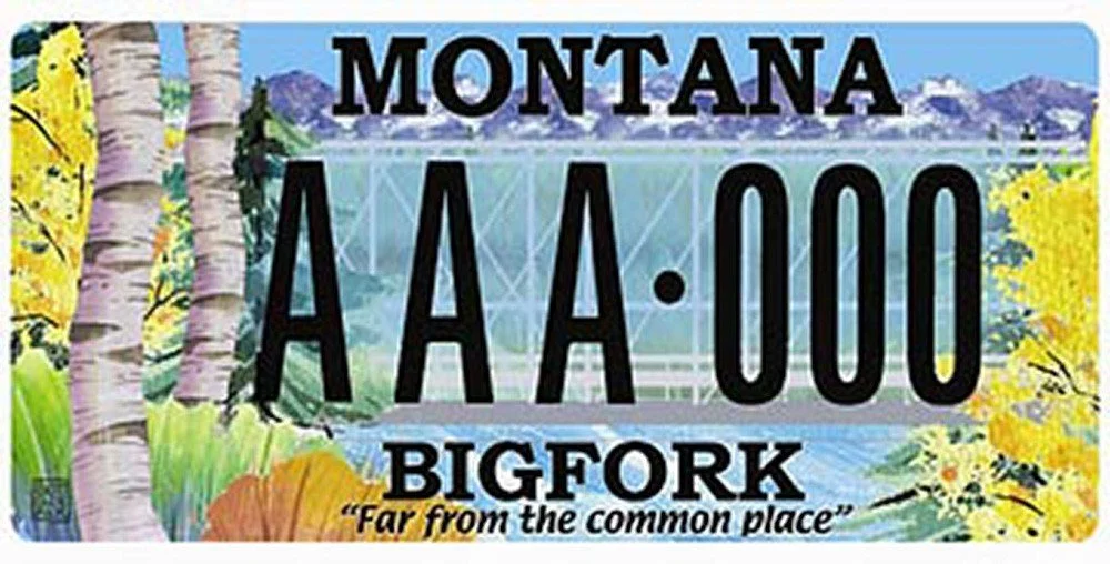 Montana Community Foundation for a Better Bigfork specialty plate